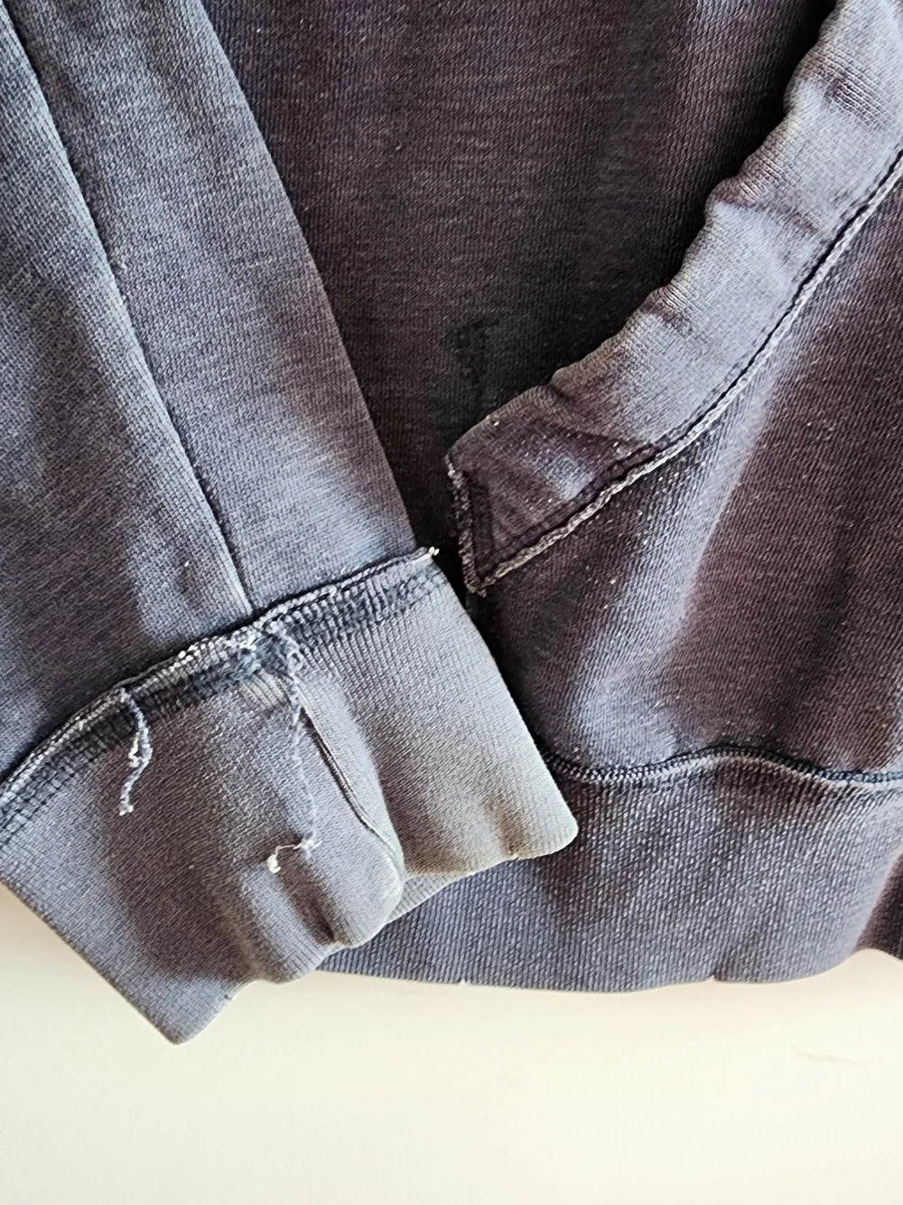Vintage Aeropostale Full Zip Hoodie Grunge L Distressed Y2K 90s Trashed Skater - Picture 7 of 14
